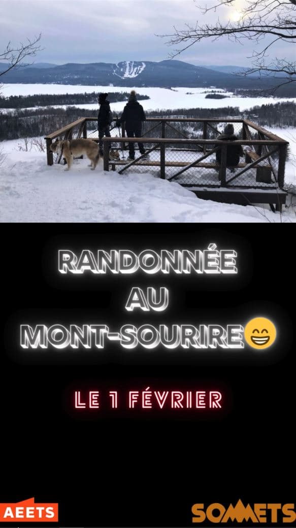 Randonnée hivernale #1 - Mont-Sourire 😁