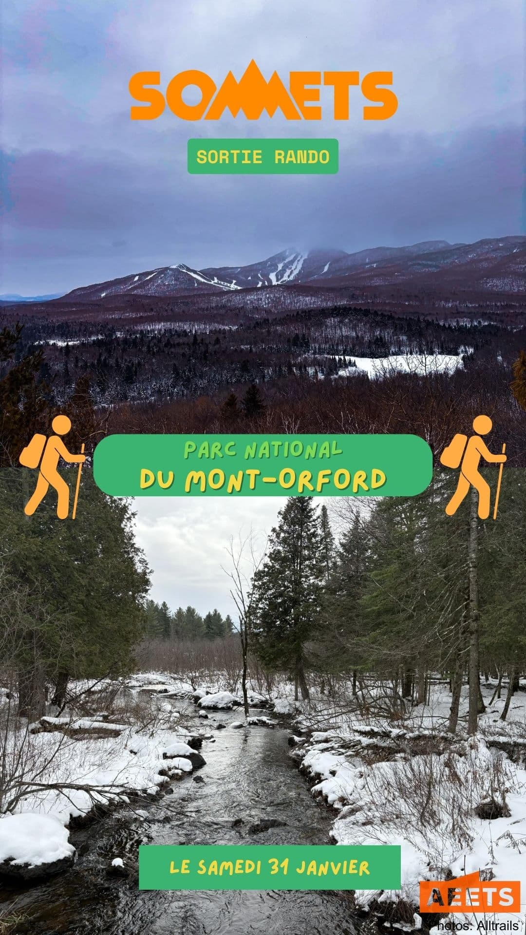 Sortie rando au Mont-Orford