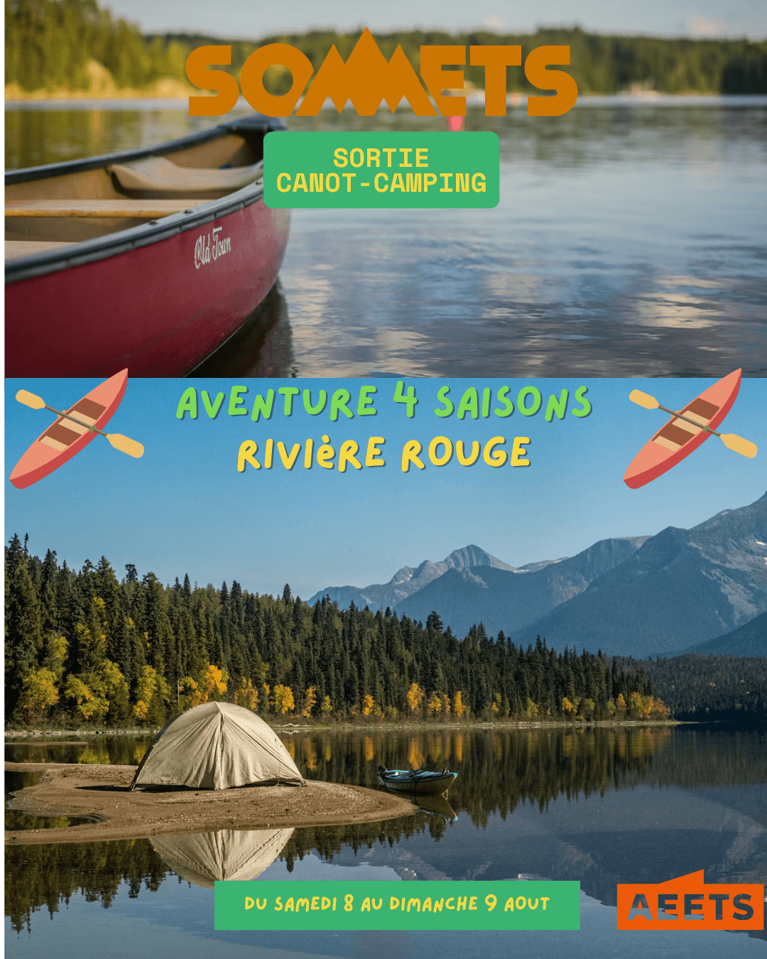 Sortie canot-camping La Rivière-Rouge